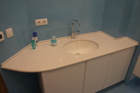 Столешница для ванной - Аглокварцит 8001 STELLA BIANCA(1167) - июль 2014