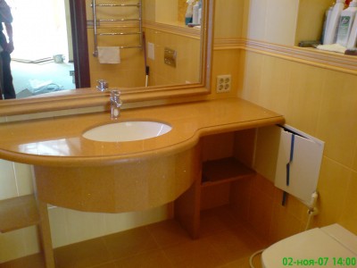 Столешницы для ванной -  T615 GIALLO STARDUST(153) - июль 2007