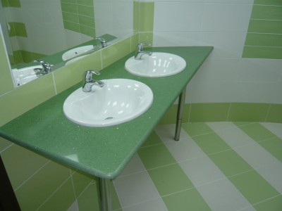 Столешницы для ванной - Аглокварцит T610 PASTEL GREEN STARDUS(155) - октябрь 2008