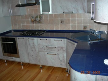 Столешницы для кухни - Аглокварцит T604 BLU STARDUST(211) - август 2005