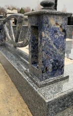 Каменные ограждения - Гранит BLUE PEARL GT, Гранит AZUL BAHIA(3458) - ноябрь 2019