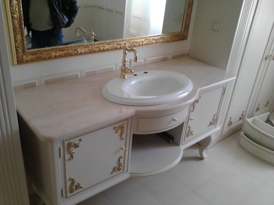 Столешница для ванной комнаты - Мрамор CREMA MARFIL(3597) - октябрь 2011
