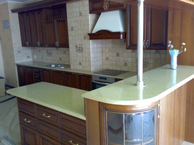 Барная стойка на кухне - Аглокварцит T610 PASTEL GREEN STARDUS(3792) - июль 2007