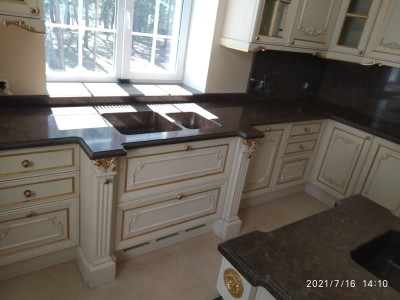 Столешница, остров, стеновая панель - Аглокварцит BQ 8560 DARK EMPERADOR(9370) - август 2021