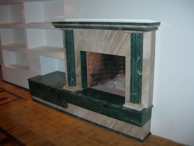 Камины - Мрамор DAINO REALE, Мрамор INDIAN GREEN(99) - декабрь 2006