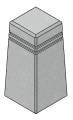 Боллард гранитный пирамида 1