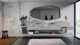 Столешницы для  ванной с двумя раковинами - Аглокварцит  4044 AIRY CONCRETE()
